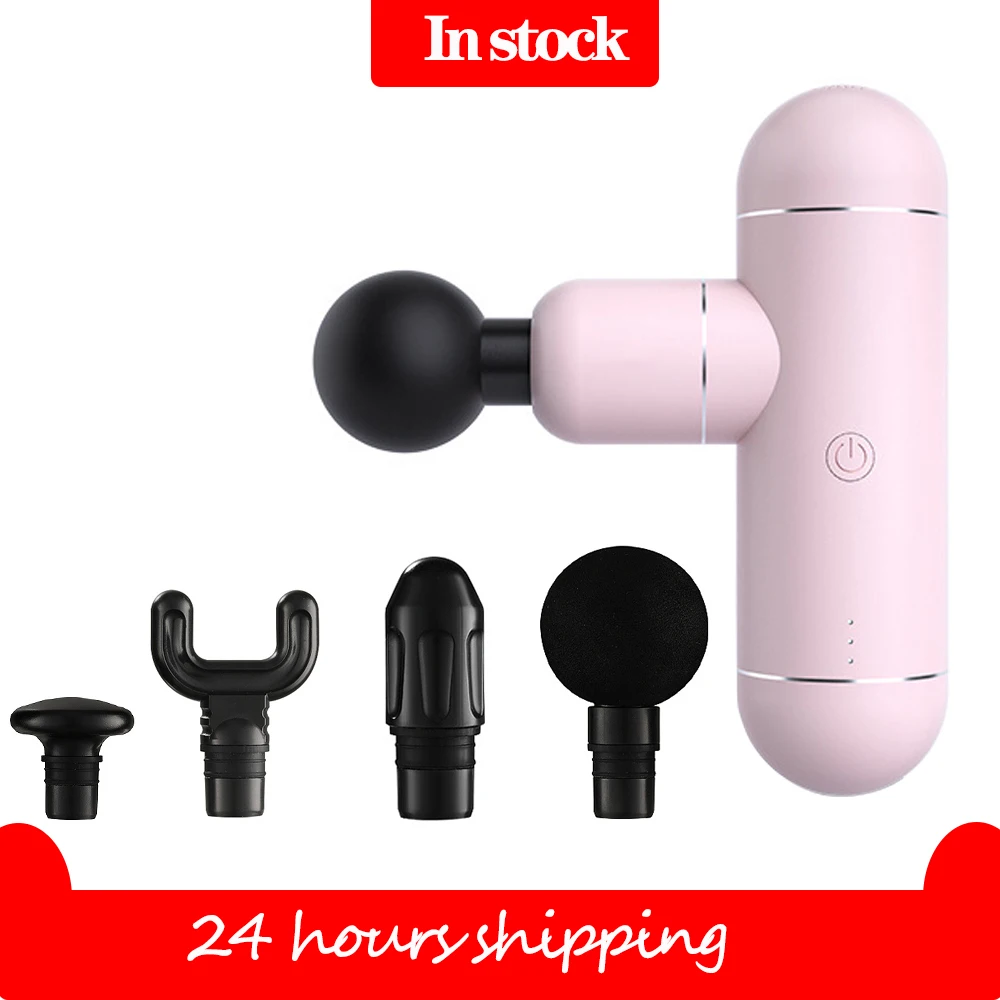 Новый женский портативный мини Массажный пистолет для зарядки всего тела