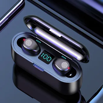 

Sports Wireless Headphone Bluetooth 5.0 Earphone TWS HIFI Mini Headset WIth 2000mAh Battery Support iOS/Android Phones