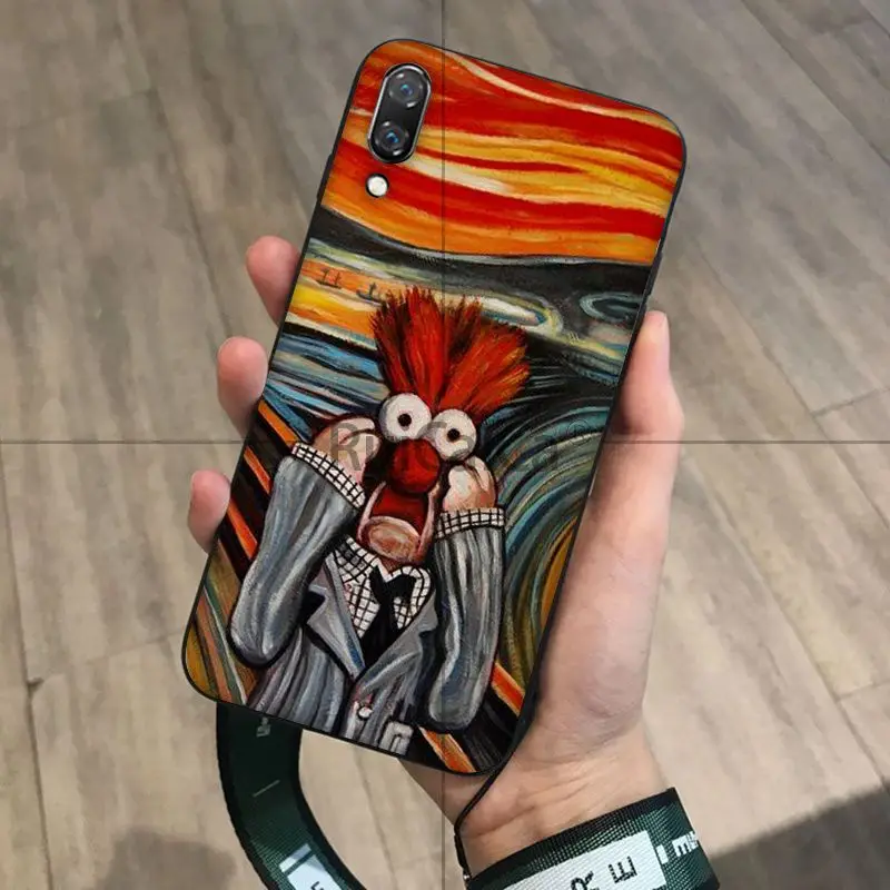 Scream by Munch Funny Arting cat