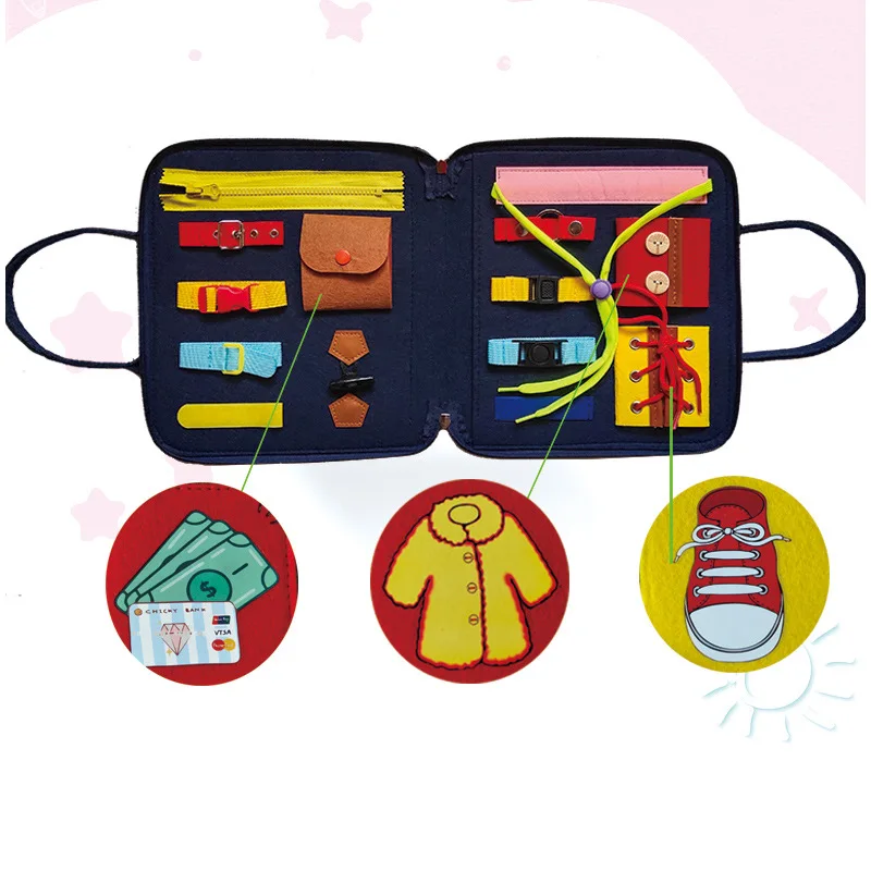 1 шт. Новый стиль Детский пазл тонкой экшн обучающая игрушка одежда мешок учебное