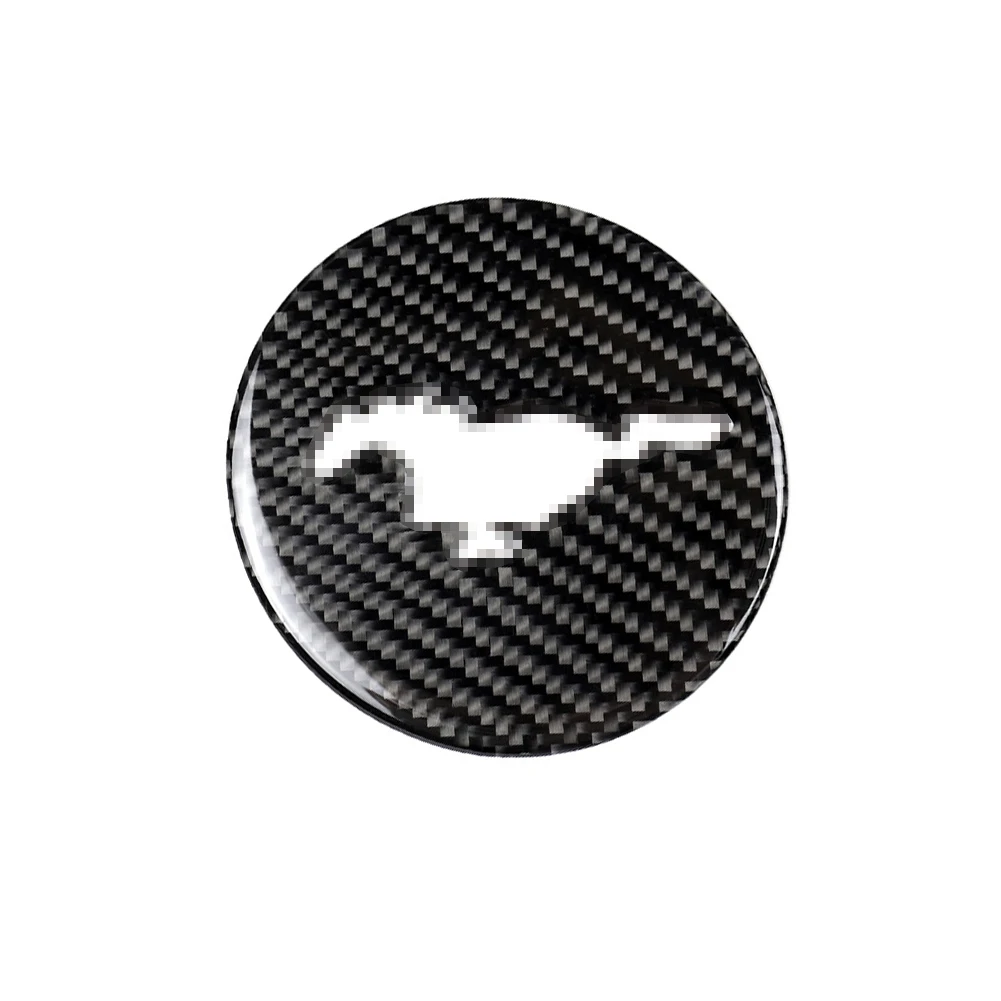 Накладка на руль из углеродного волокна, декоративная накладка для Ford Mustang,,,, аксессуары для салона автомобиля