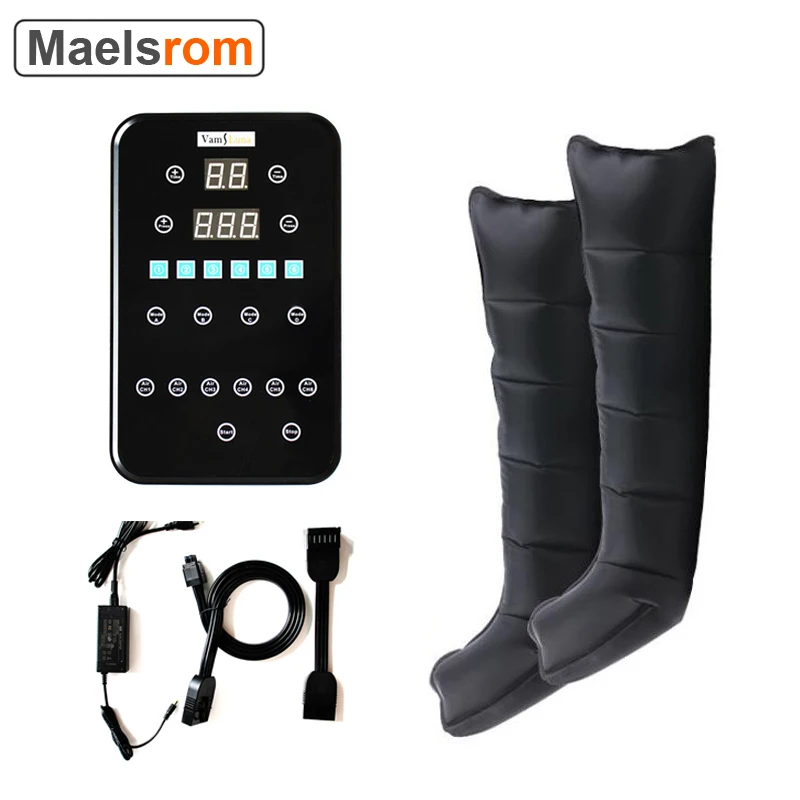 Air Compression leg Massager Controller Blood Circulation Pump Wrap Boots Leg Sleeves for Relax Massage Therapy Pain Relief