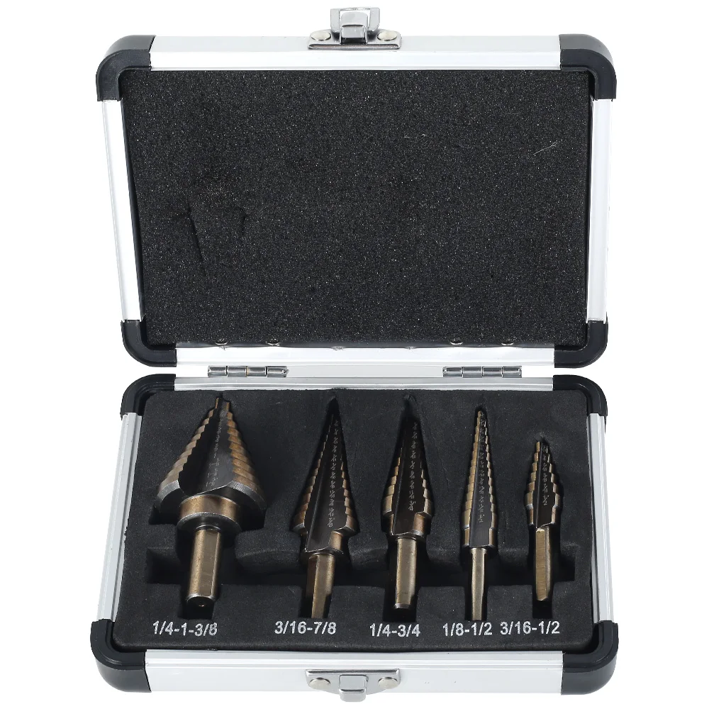 

5pcs Hss Drill Bit High Speed Steel Drill Hole Stainless Steel Tool Set Whole Ground Metal Reamer Tools Power Tool 1/4 3/16 1/8