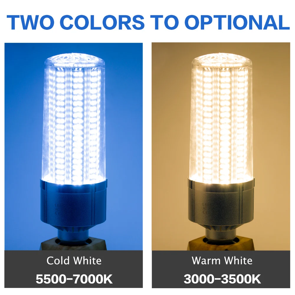 WENNI LED Bulb 200W 150W 120W 100W 80W Corn Bulb LED Lamp 220V E27 Lampada LED Light 110V E39 High Power Lighting For Industrial