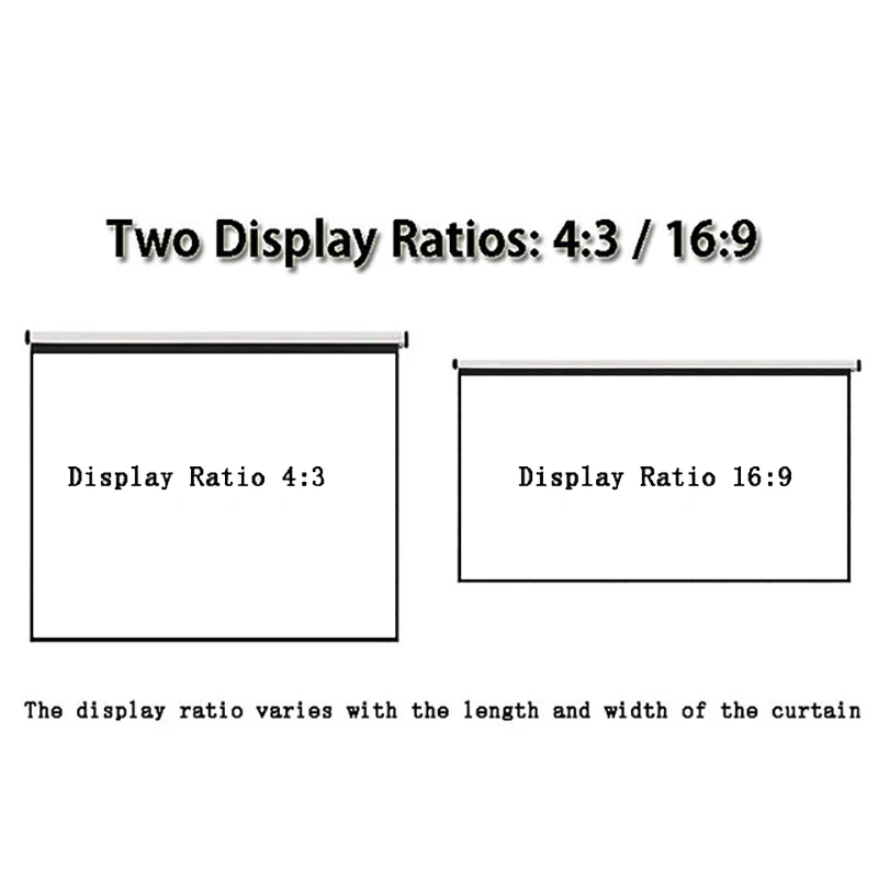 Thinyou матовый белый 120 дюймов 4:3 настенный проекционный экран холст светодиодный проектор экран для домашнего кинотеатра офиса