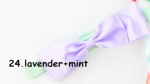 24 Factory direct children's hair band Princess double red bow hair rope baby headband full moon - Color: 24