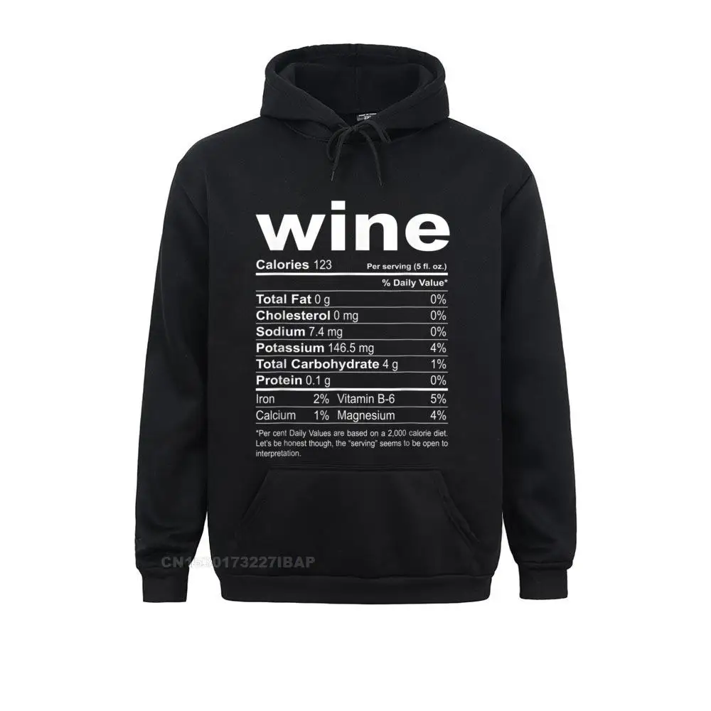 

Wine Nutrition 2020 Funny Thanksgiving Christmas Food Hoodie Oversized Print Sweatshirts Women's Hoodies Printed Clothes