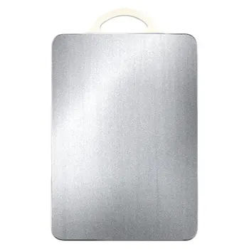 

Stainless Steel Cutting Board Rust-proof Rectangular Chopping Board Double-sided Cutting Board Household Plastic Panel for Home