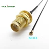 SMA Female Jack Bulkhead to IPX IPEX U.FL MHF4 RF Pigtail Jumper Cable for PCI WiFi Card Wireless Router 0.81mm Rocheuk ► Photo 3/6