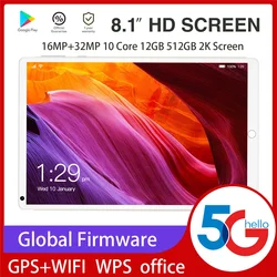 S18 8 polegadas tablet global versão 2560x1600 ips 8gb ram 256gb rom 5g rede 10 núcleo android wifi tipo c tablet