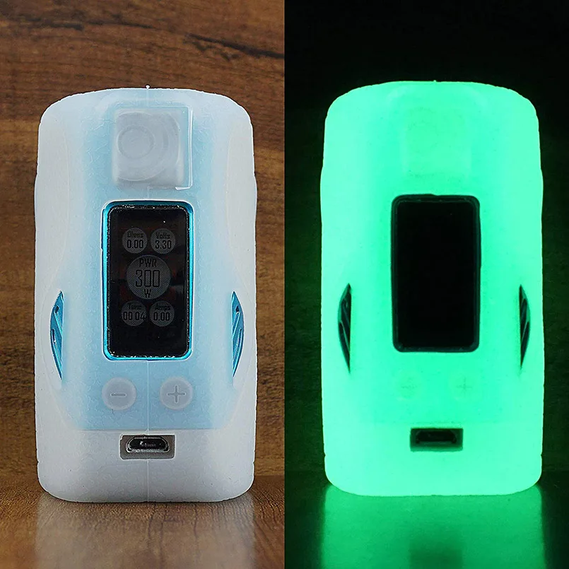 Текстурный чехол для WISMEC Reuleaux Tinker 300 Вт TC MOD, противоскользящий силиконовый чехол с рукавом обертывание гелевый Бампер корпус - Цвет: clearglow