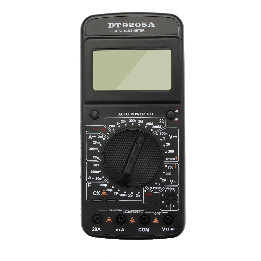 DT9205A Многофункциональный AC DC Вольтметр Омметр Амперметр мультиметр Цифровой Met