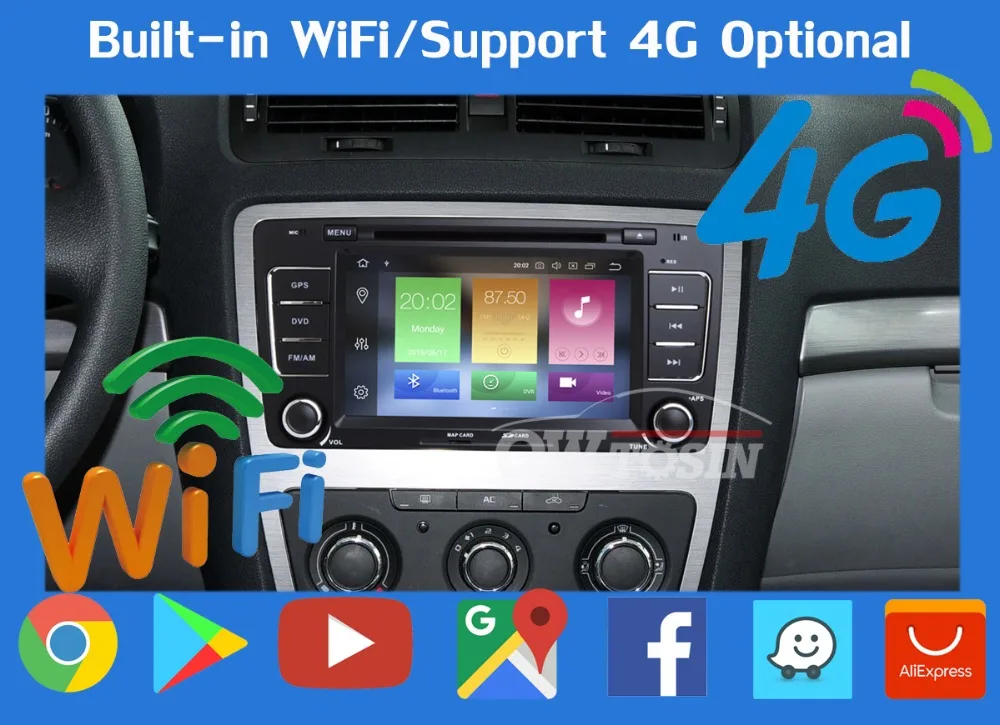 Discount 7" Android 9.0 PX6 4G+64G Car DVD Player for Skoda Octavia 2009 2010 2011 2012 2013 a5 yeti Car Radio Multimedia GPS Navigation 17 Discount 7" Android 9.0 PX6 4G+64G Car DVD Player for Skoda Octavia 2009 2010 2011 2012 2013 a5 yeti Car Radio Multimedia GPS Navigation 17