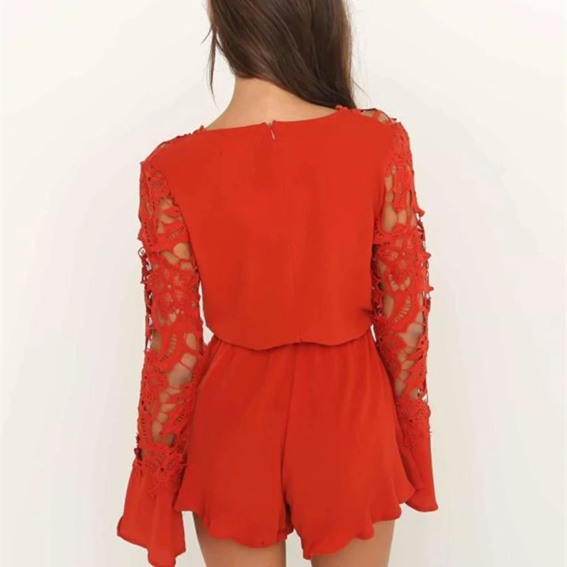 Роскошный пляжный сексуальный комбинезон новинка вечерние зеленые красные