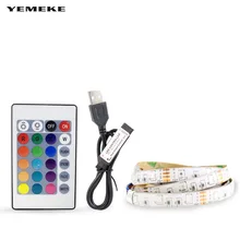 Светодиодный светильник под шкаф RGB USB Светодиодная лента кухонный шкаф ночник с ИК-пультом дистанционного управления для домашнего гардероба светодиодный Диодная лента D4