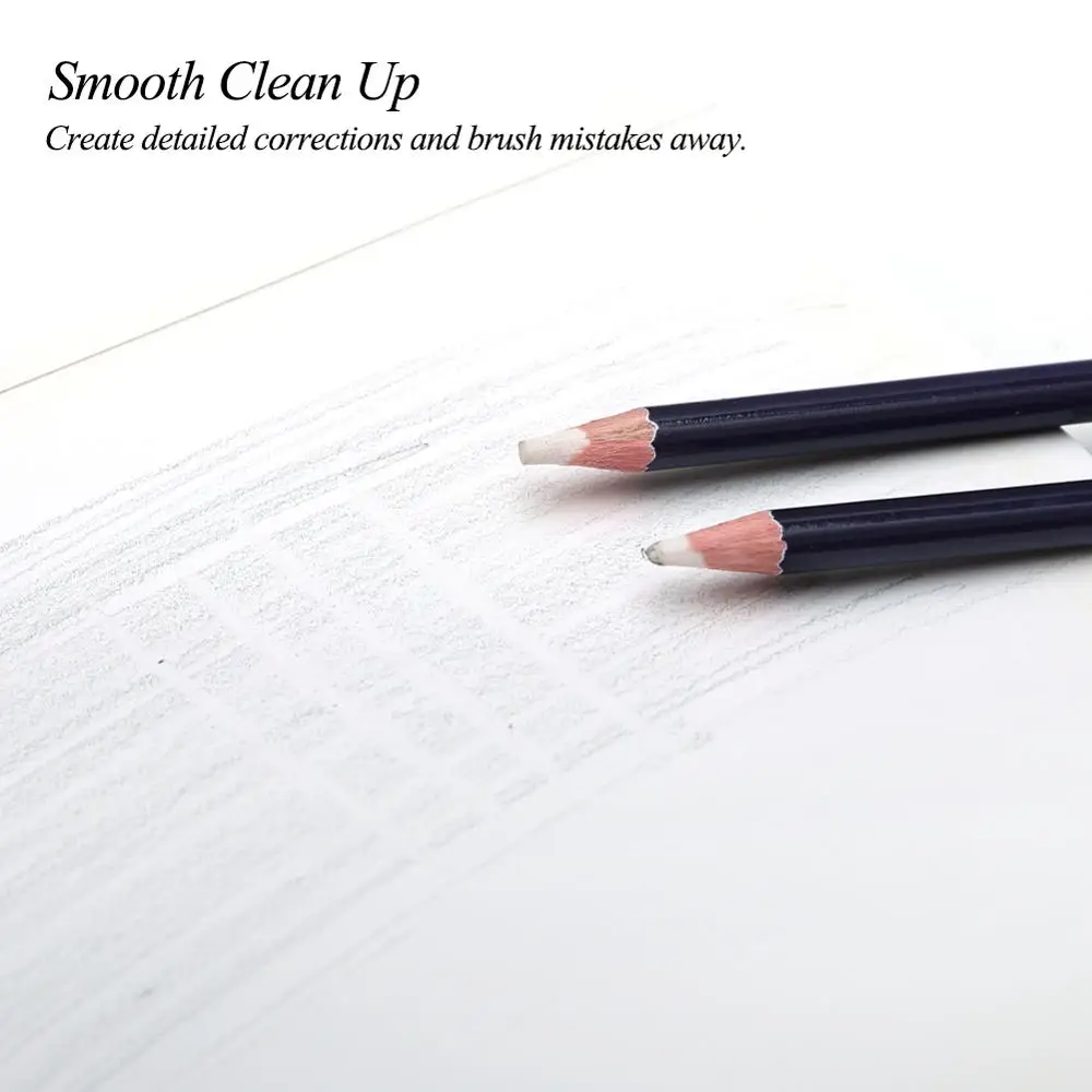 Eraser Pencil Pen Style Rubber Revise Details Highlight Modeling For Manga Design Drawing Art Supplies Set of 6 eraser pencil