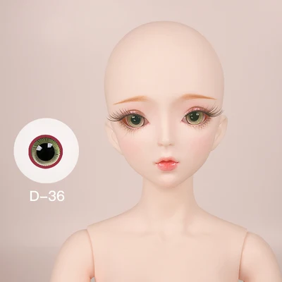 DBS 1/3 bjd кукла глазное яблоко 14 мм для 60 см bjd кукла, только глазное яблоко без куклы без головы - Цвет: D36