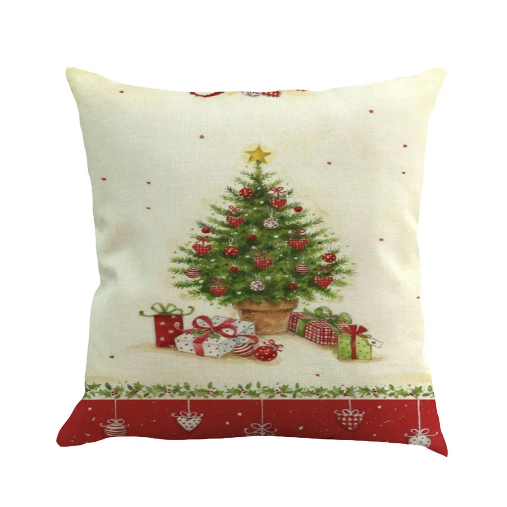 Рождественская декоративная наволочка для подушки декоративные диван-кровать, наволочки для подушек, Housse de cussin cojines наволочки для подушек принципиаль