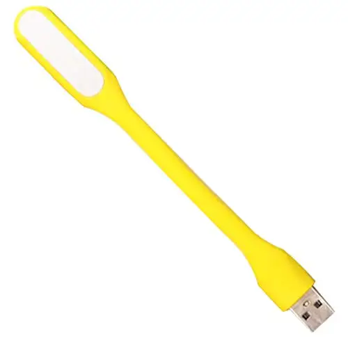 Цвет: желтый Мини креативный USB светодиодный фонарь для книг летний гибкий складной USB СВЕТОДИОДНЫЙ светильник внешний аккумулятор для компьютера ноутбук 5V 1,2 W - Испускаемый цвет: Цвет: желтый