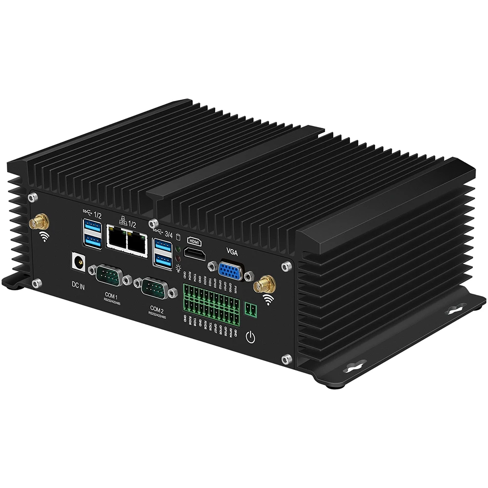 XCY X40G промышленный Мини ПК i5-8350U i7-7500U i5-7200U 2* RS232/422/485 2* LAN 8* USB HDMI VGA GPIO Wi-Fi 4 аппарат не привязан к оператору сотовой связи, Windows, Linux