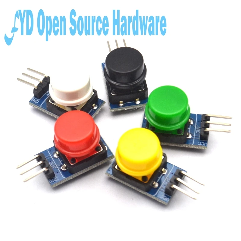 Backboard Electronic Building Blocks Large Button Module Button Module Five-Color Set for Arduino Raspberry PI