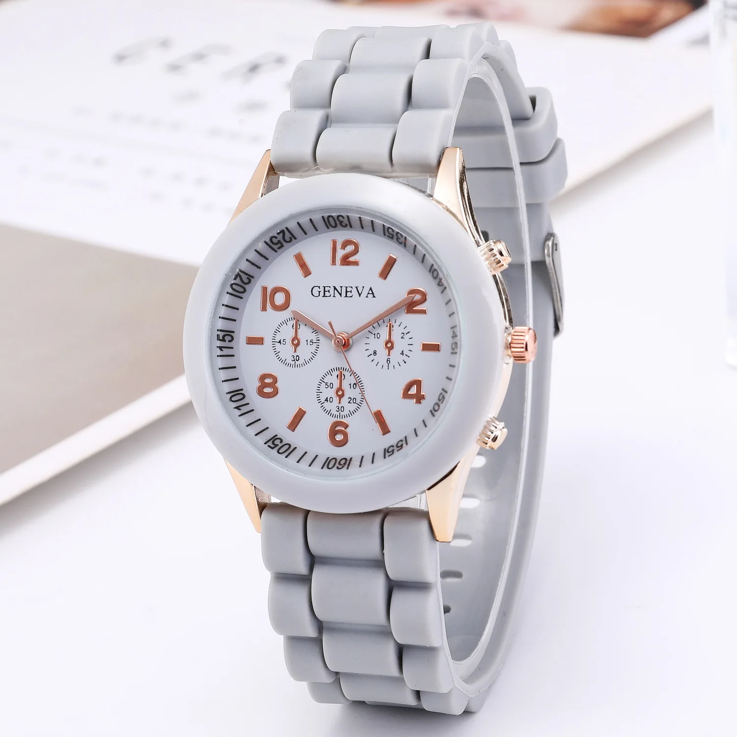 Classic Style Geneva Jelly Macaron Silicone Watch Student Children's Gift Quartz Jam Tangan Free Shipping | Наручные часы