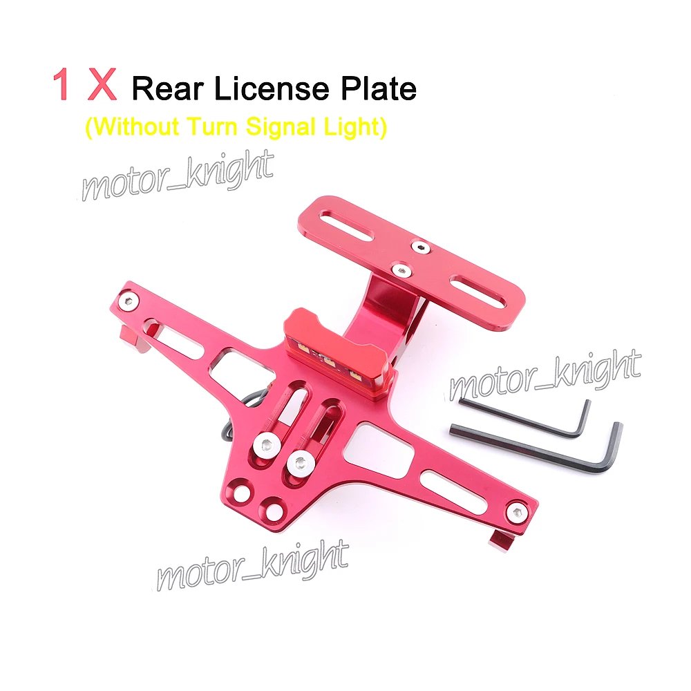 CNC Fender Eliminator License Plate frame Turn Signal Light For Triumph Daytona 675 Tiger 1050 800 800XC 1200 SPEED TRIPLE - Цвет: Красный