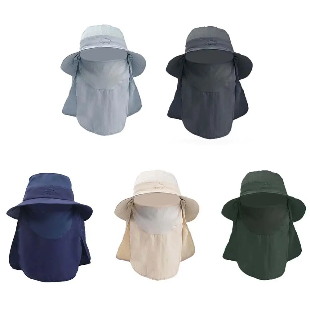 

Fishing Flap Caps Men Women Quick Dry 360 Degree Sunshade UV Protection Removable Face Mask Ear Neck Cover Outdoor Sportswear