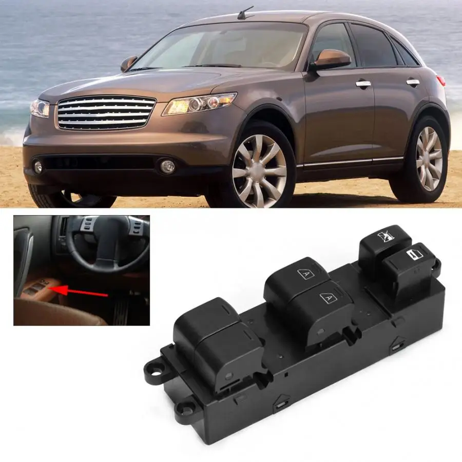 Переключатель управления стеклоподъемником 25401-7Y010 подходит для Infiniti FX35 2003 2004 2005 6 Cyl 3.5L VQ35DE кнопка переключатель Start Stop