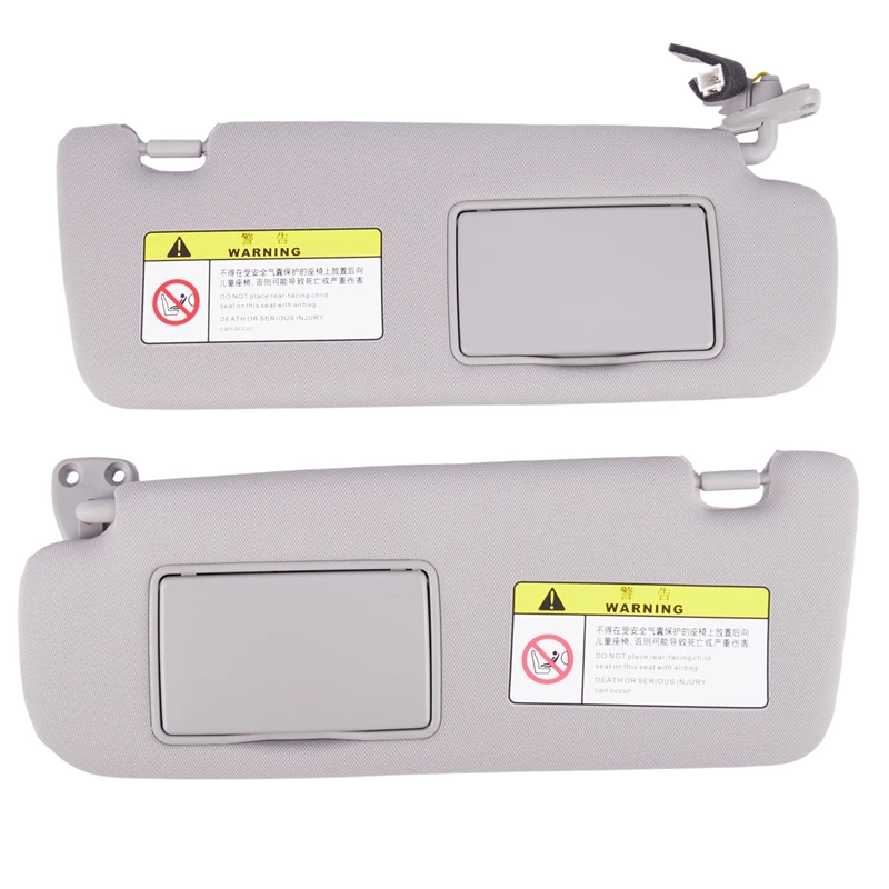 Windshield Sunvisor Assy Sunshade with Cosmetic Mirror Front for