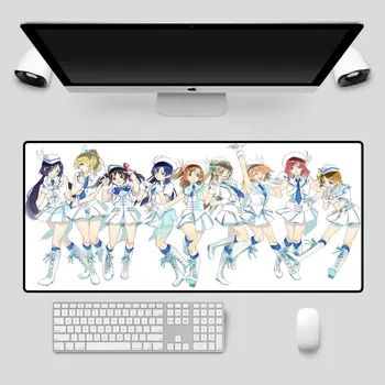 

XGZ Mousepad A Group of Cute Girls Animated Mouse Pad Black Seaming Game Accessories Computer Notebook Office Keyboard Mouse Pad