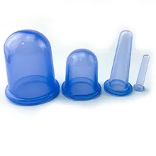 Силиконовые вакуумные чашки для массажа, антицеллюлитные массажные чашки для лица и шеи