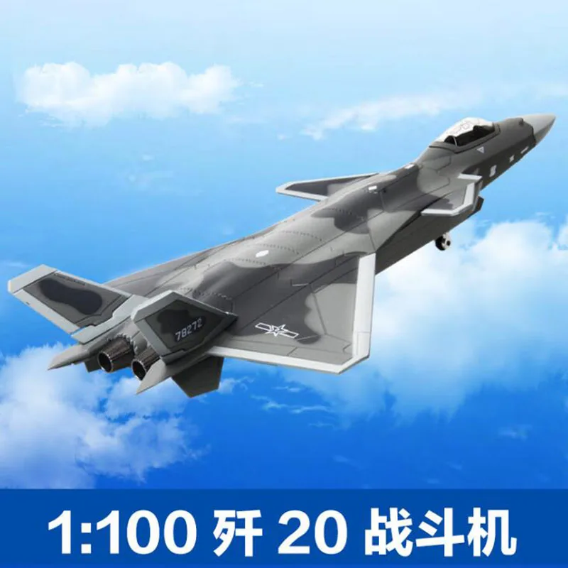 21 см 1/100 масштаб Китай ВВС J-20 парад версия истребитель самолет модели взрослых детей игрушки для демонстрации