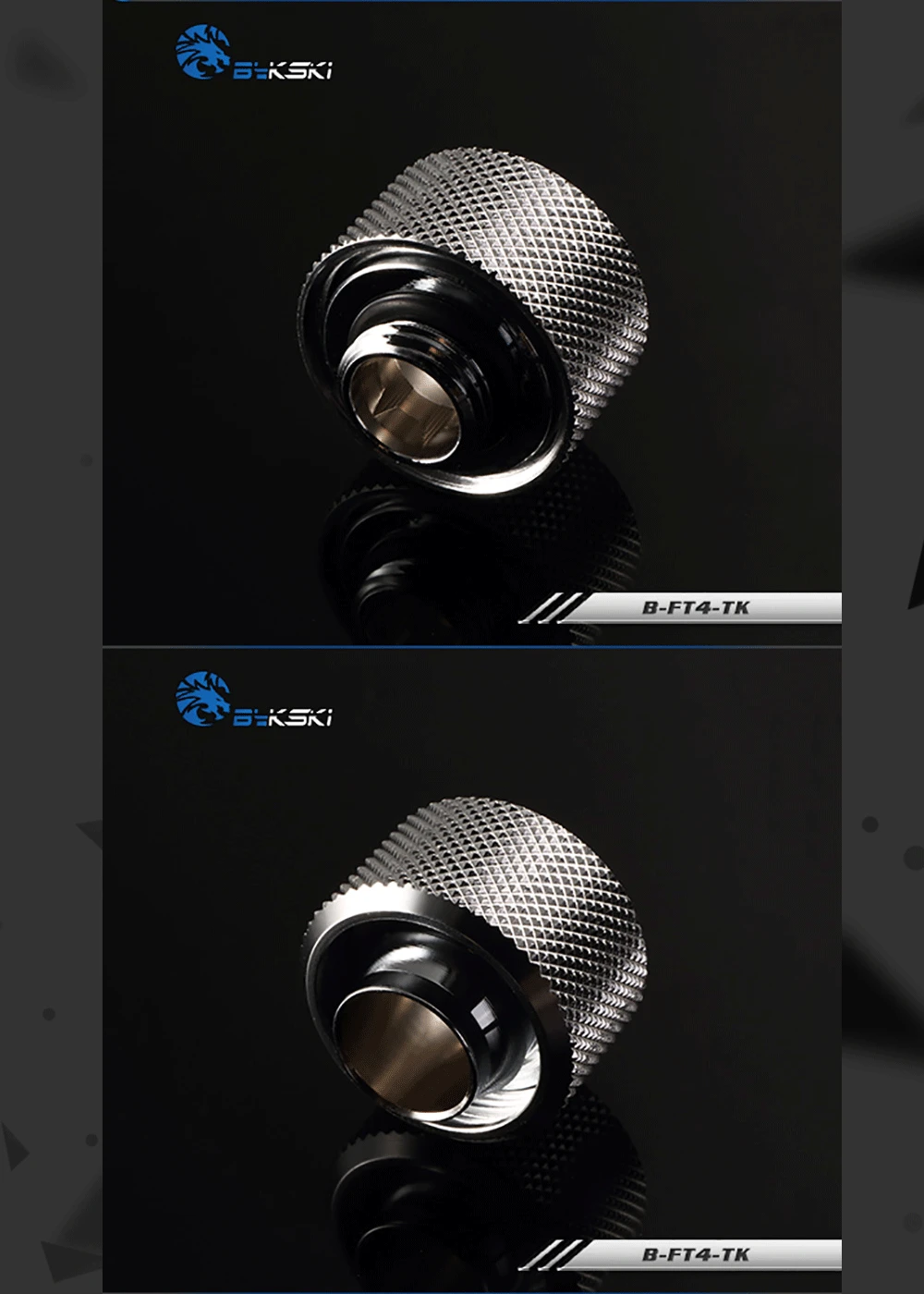 Bykski B-FT4-TK, 1/" ID* 6/8" OD 13x19 мм Мягкая трубка фитинги, G1/" фитинги для мягких труб