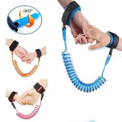 Harnais de sécurité réglable pour enfants, 1.5M, laisse de poignet Anti perte, corde de Traction, serrure pour bébés 