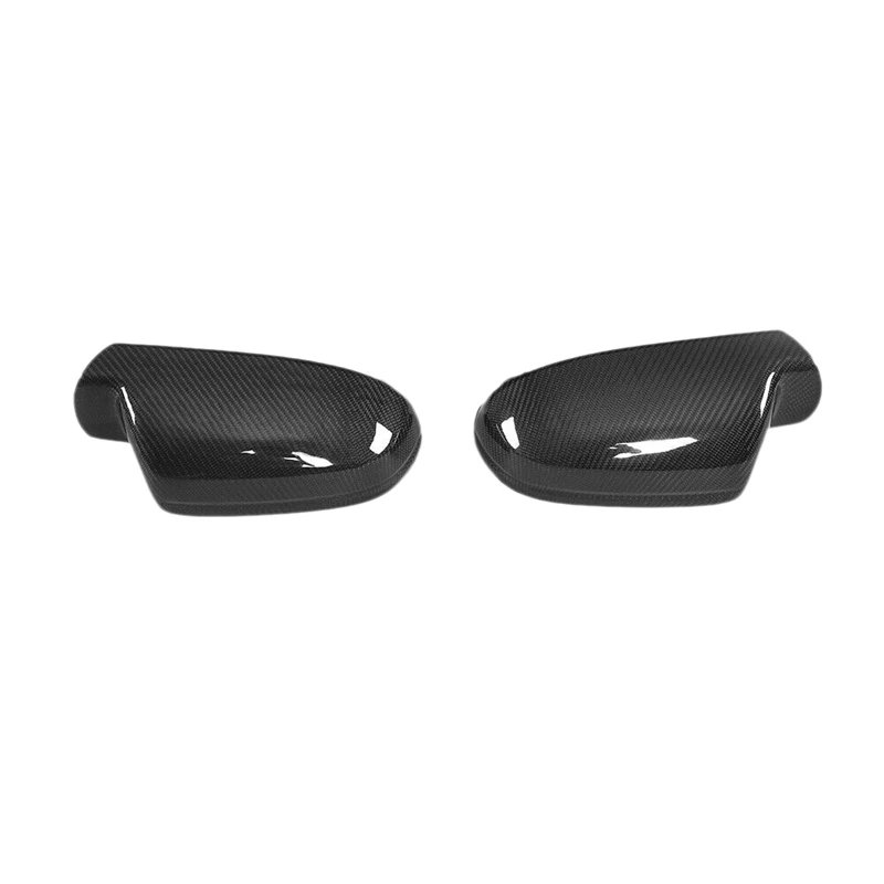 

2Pcs Car Carbon Fiber Side Rearview Mirror Cover with Lane Change Aid for Audi A4 B8.5 A5