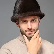 Glaforny норковые меховые шапки мужские зимние меховые шапки меховые среднего возраста мужские Шанхай пляжные верхние шапки винтажный Британский Джаз шапки