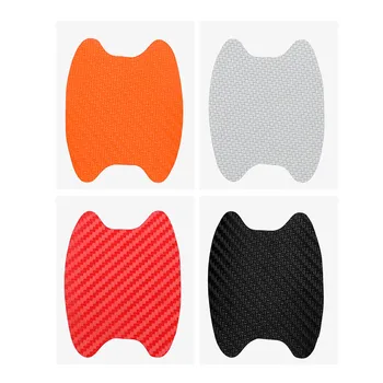 

4Pcs/Set 3D Car Auto Door Film Sheet Handle Scratch Stickers Anti-scratch Protector Cover Carbon Fiber Film Exterior Accessories