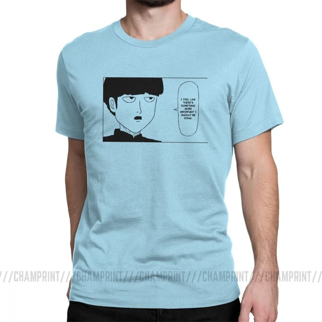 Men S Mob Psycho 100 Funny Manga Quote T Shirts Pure Cotton Men S Mob Psycho 100 Funny Manga Quote T Shirts Pure Cotton