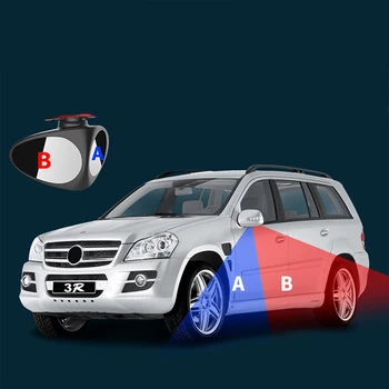 

YAZH 360 Degree Convex Rotatable 2 Side Car Blind Spot Mirror Automibile Exterior Rear View Parking Mirror Safety Accessories