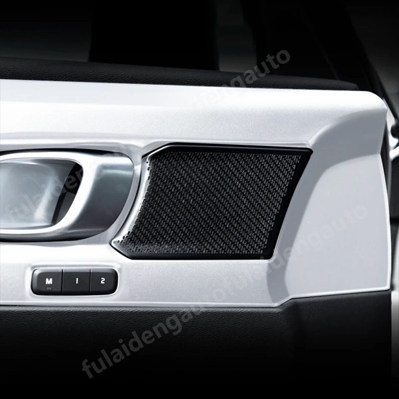 4 шт. для Volvo XC40- углеродное волокно ABS матовая внутренняя дверная ручка Чаша панель Крышка отделка автомобиля Стайлинг Аксессуары