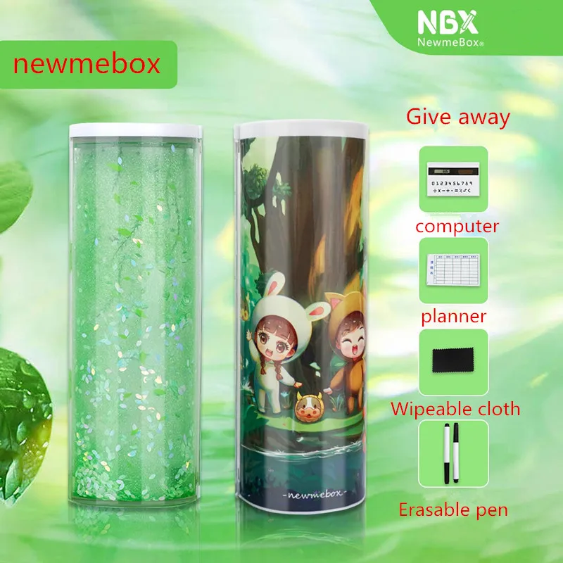 2 Кот newmebox Quicksand пенал с калькулятором Kawaii пенал Блестки пенал школьный пеналы пинал пенал школьный для девочек пеналы для школы пенал для мальчиков nbx pencil case пенал для карандашей Пенал пенал для девочек - Цвет: 2