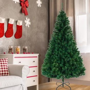 

8FT Christmas Tree Novel Simulation Home Christmas Light Green Ornaments Products New Year Shopping Mall Decoration Supplies