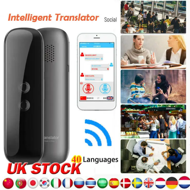 

G5 Smart Voice Translator Portable Two-Way Real Time Multi-Language Translation Universal