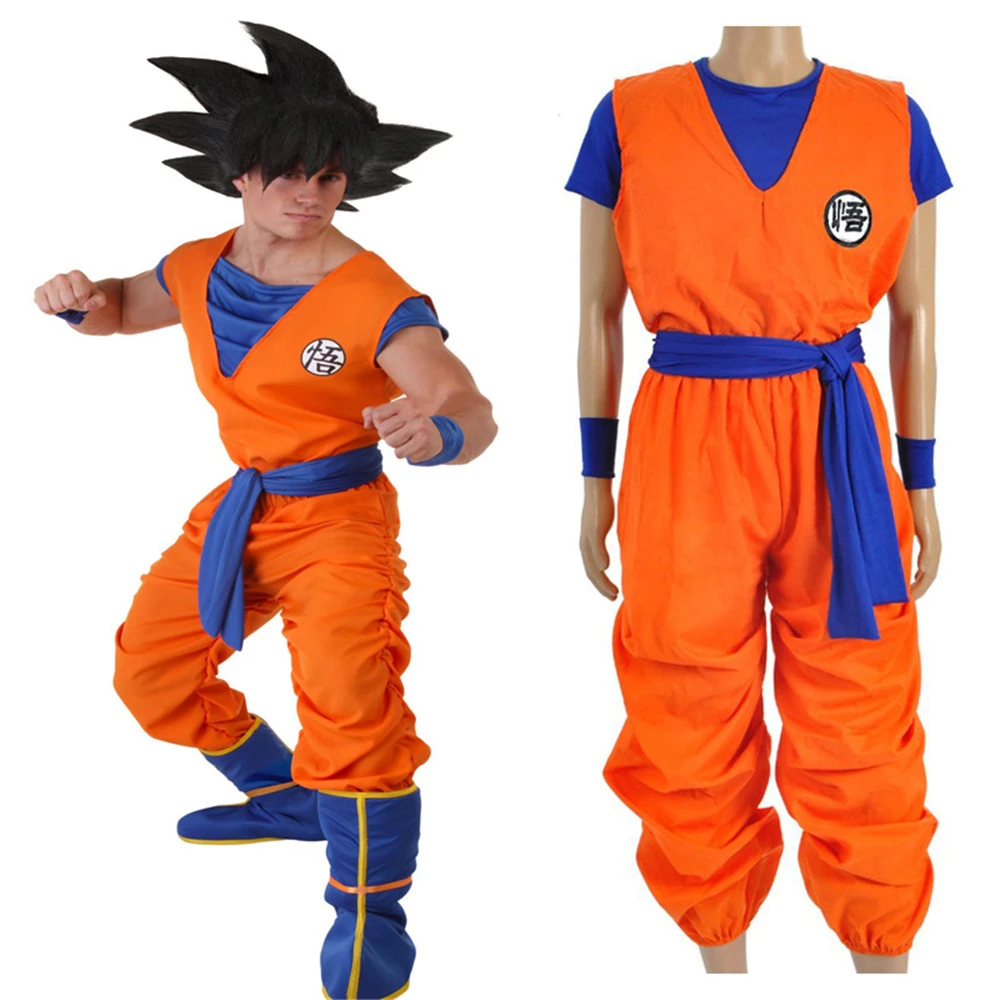Bola de Dragón z goku traje de disfraz Anime Bola de Dragón Son Goku  Cosplay disfraces uniformes ropa de alta calidad para adultos fancy  hall|Disfraces de anime| - AliExpress