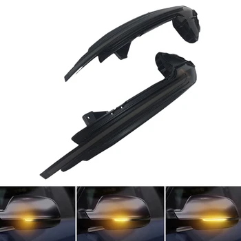 

2 Pieces LED Dynamic Turn Signal Light For- A6 C7 C7.5 RS6 S6 4G 2012-2018 Car Side Wing Rear View Mirror Blinker Indicator