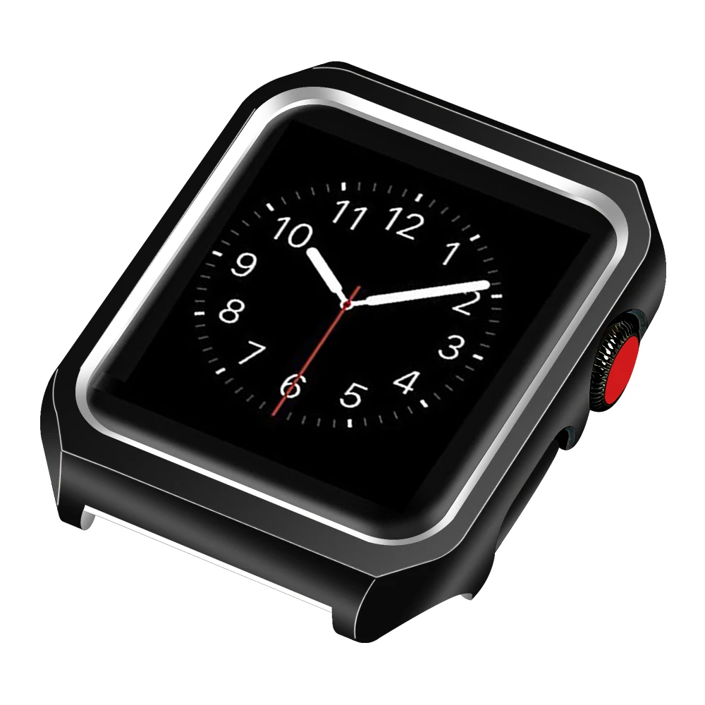 Тонкий защитный чехол Joyozy из ТПУ для Apple Watch series 5 4 3 2 1 металлический нержавеющей