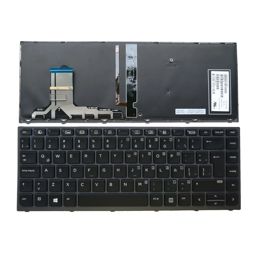 Teclado Espanhol Retroiluminado para hp Zbook Studio Laptop Novo fr Latim Francês Azerty g3 g4 Pk131c42a17 841681161 - Imagem 4