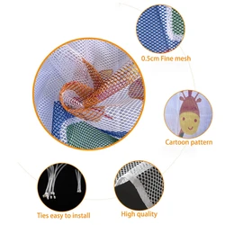 T5EC – garde rampe en maille colorée pour bébé, protection des escaliers, filet de sécurité épais 