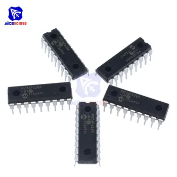 Diymore 5 Pz/lotto Chip IC PIC16F628A-I/P 16F628A PIC16F DIP-18 Microcontrollori CMOS a 8 bit basati su Flash 20 MHz IC